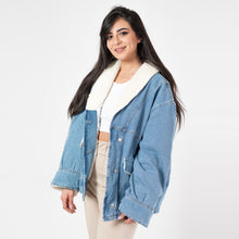 Load image into Gallery viewer, Denim Jacket with Fur
