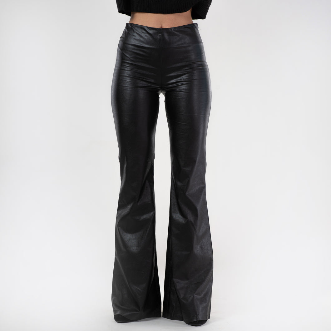 Wide Legged Leather Pants